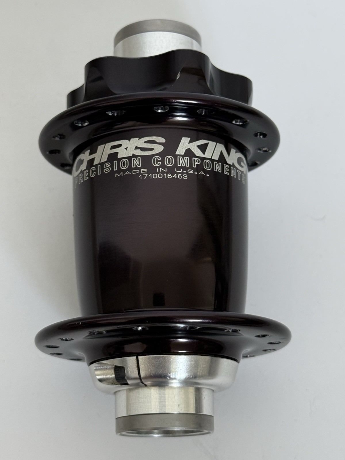 Chris King Gen 1 ISO LD 32H Black Front Disc Hub 20mm x 110mm Thru-Axle 6-Bolt