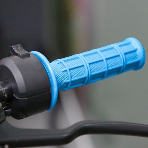 Motorcycle Hand Grips, 2PCS 7/8″ 22mm 24mm Non-Slip So Color: Style 2-Sky Blue