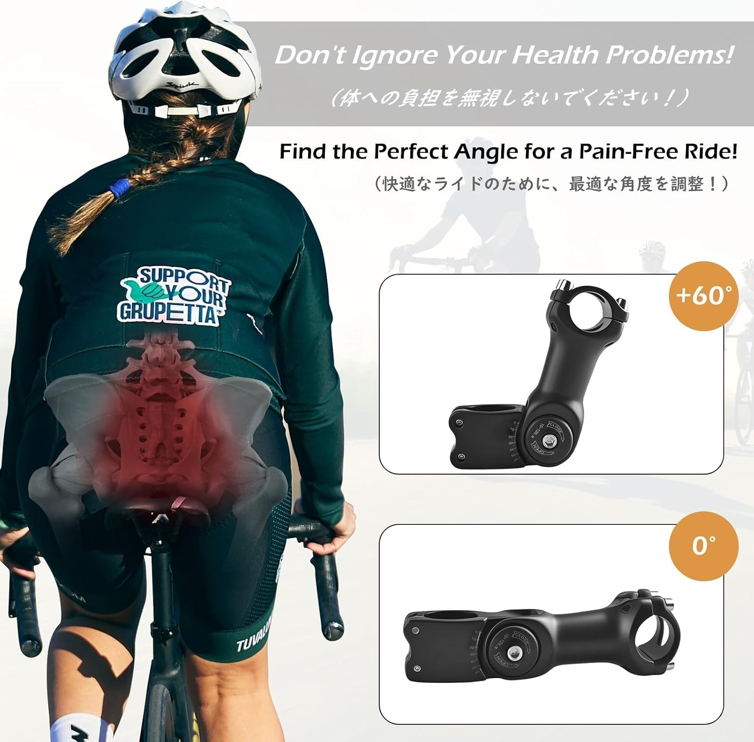 Bike Stem 25.4 31.8 Adjustable 90/110/130/145mm Bike Handlebar Extender Stem …