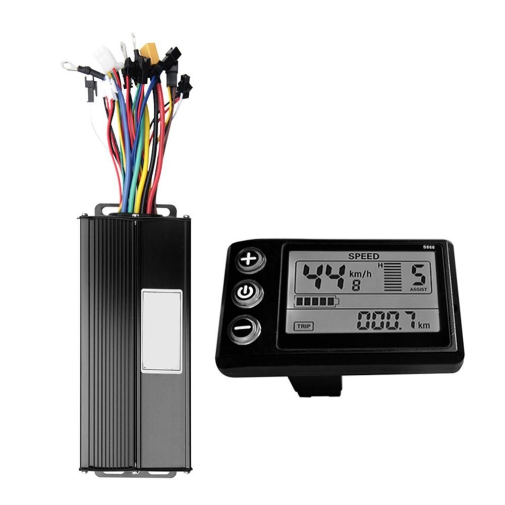 Electric Bike 3-mode Controller 80*50mm ABS Plastic Intelligent Speed Limit