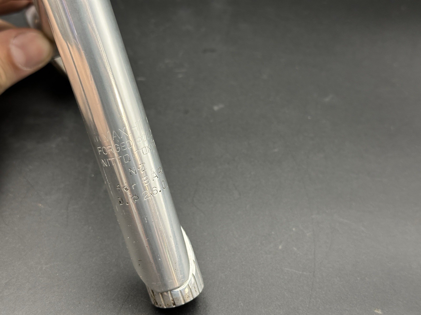 Nitto Tokyo Pearl 12 Quill Stem 26.0 Silver Polished