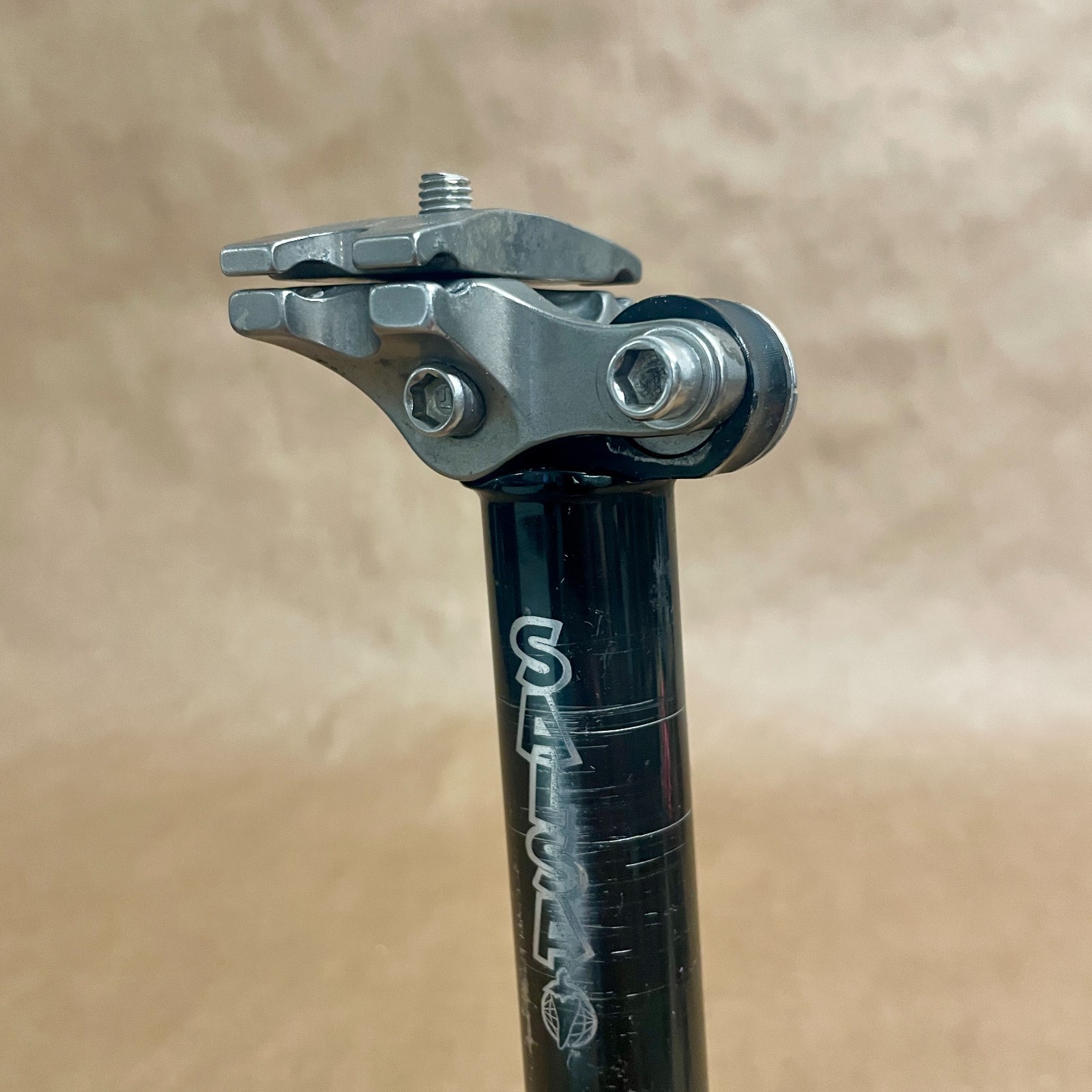 Salsa Shaft Seatpost 27.2mm x 250mm Black Alloy 20mm Setback FOR PARTS