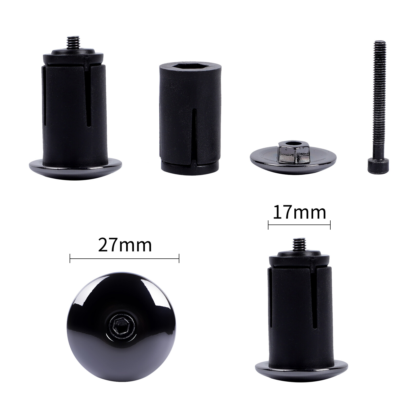 MTB Bike Handle Bar Grips Plugs Bicycle Grip Handlebar End Caps Aluminum Alloy