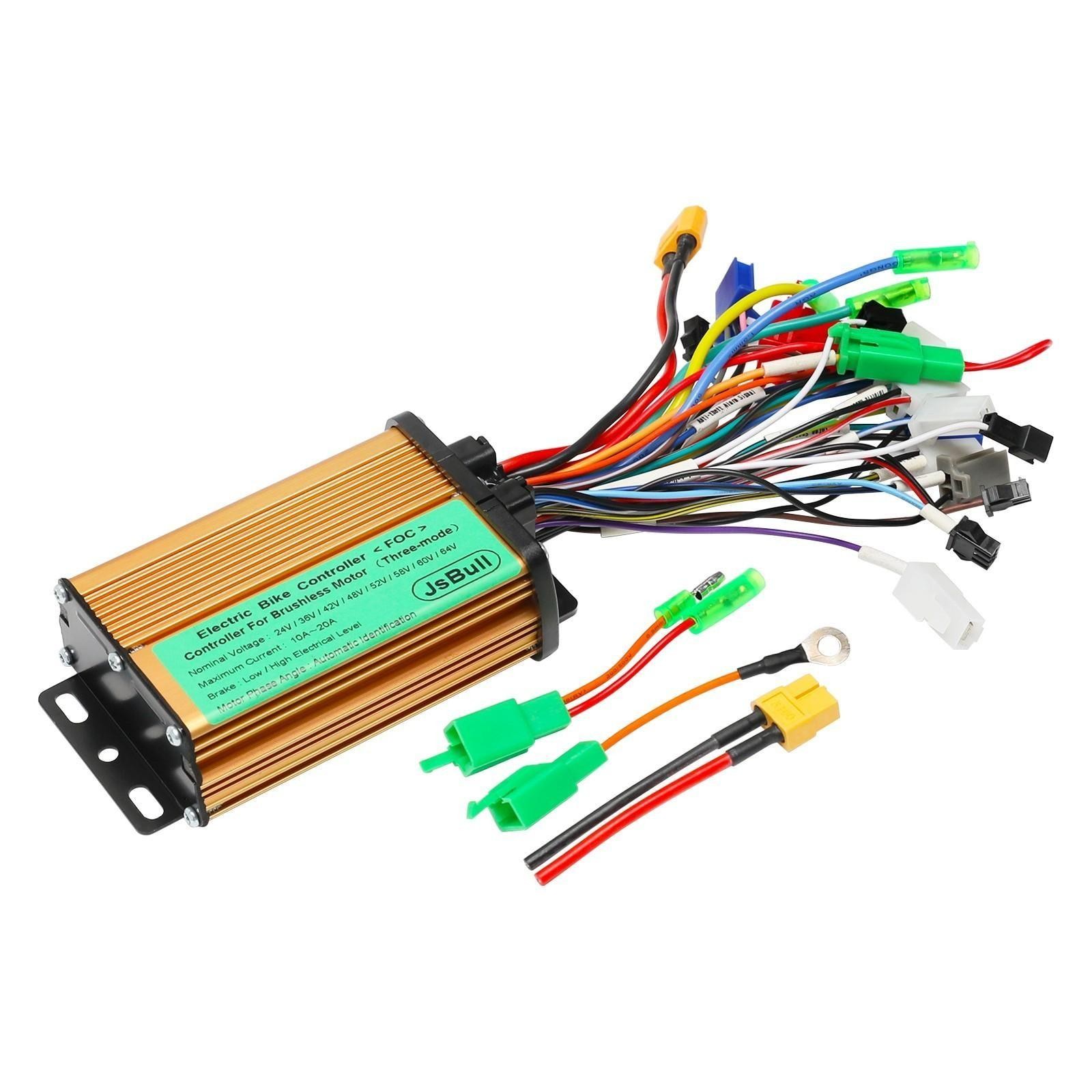 24V-84V 72V 150W-500W Brushless Motor Controller Kit Electric Scooter Dirt Bike