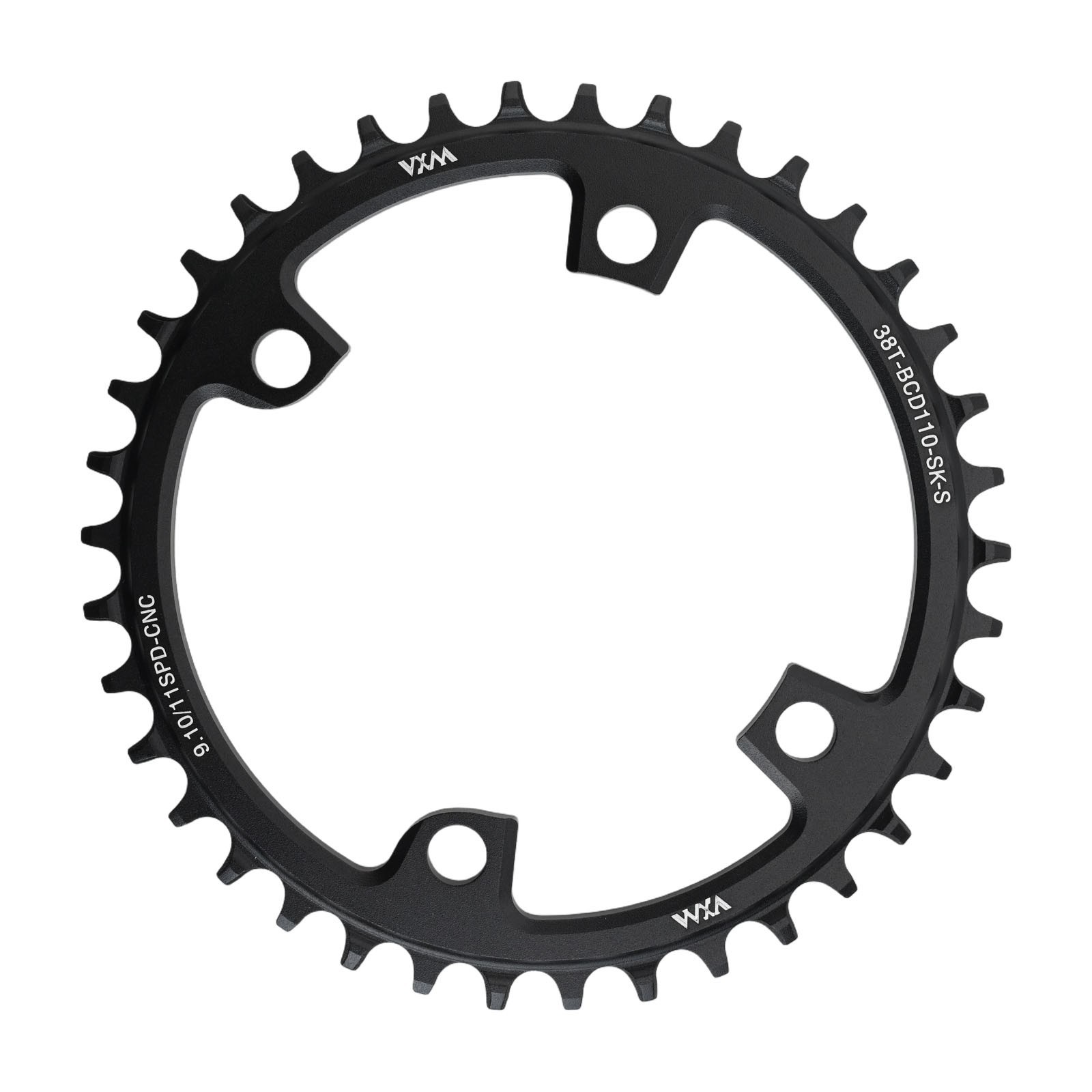 Efficient Narrow Wide Tooth Chainring for Road Bikes in Sizes of 36T to 44T