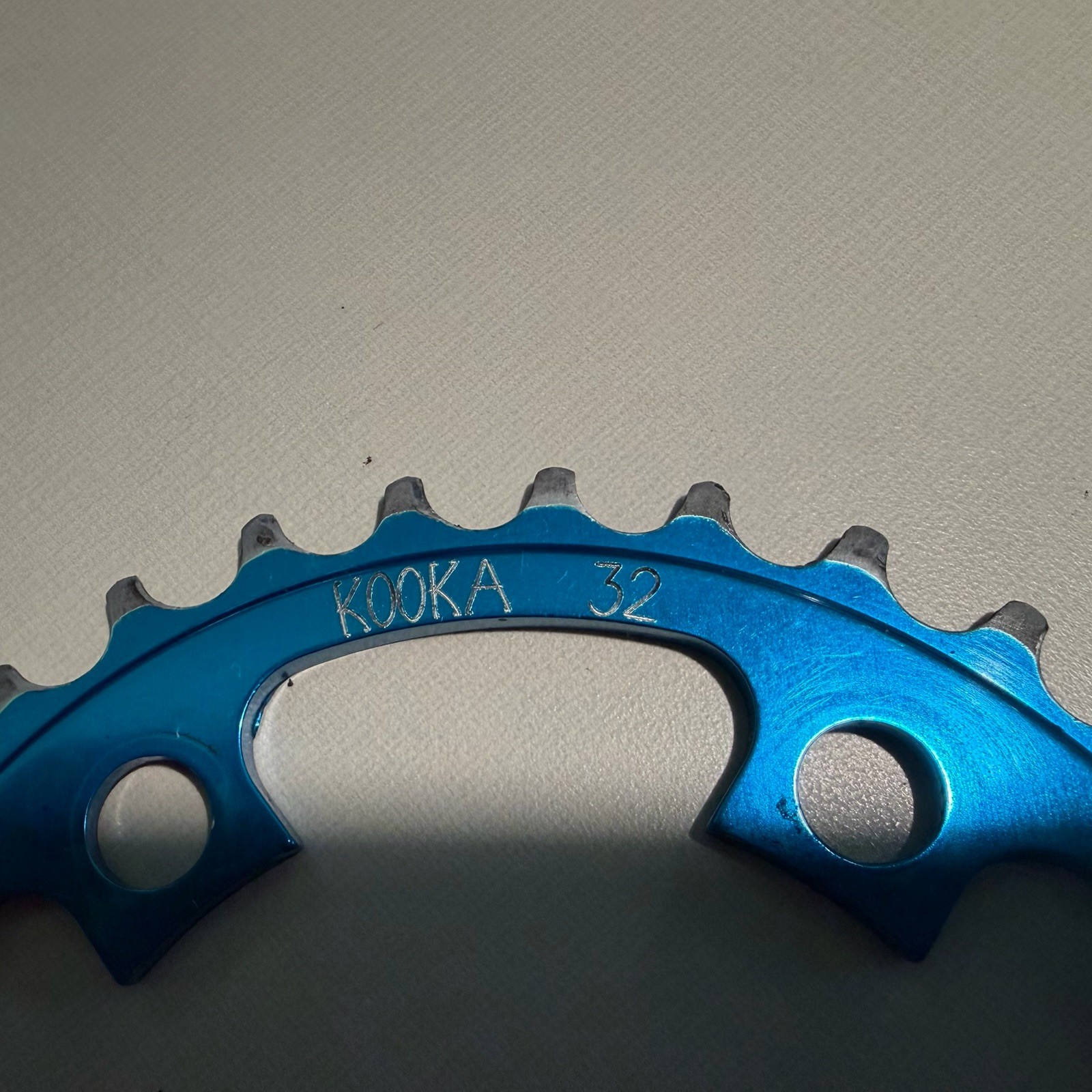 Kooka 32T Blue Anodized Chainring 94 BCD USA Vintage MTB