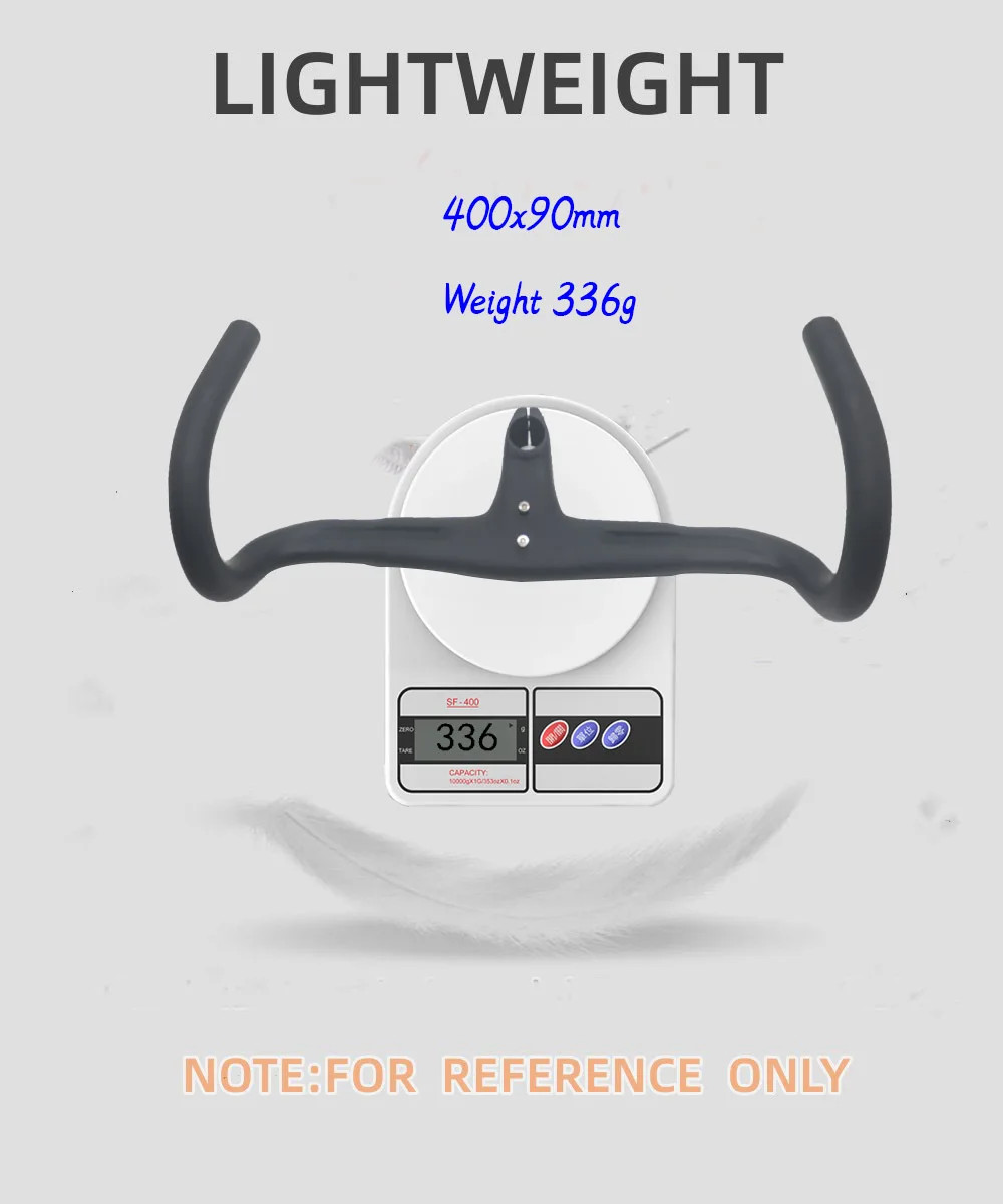 Road Bike Carbon Fiber Handlebar 28.6mm Integrated Handlebar Bicycle Parts