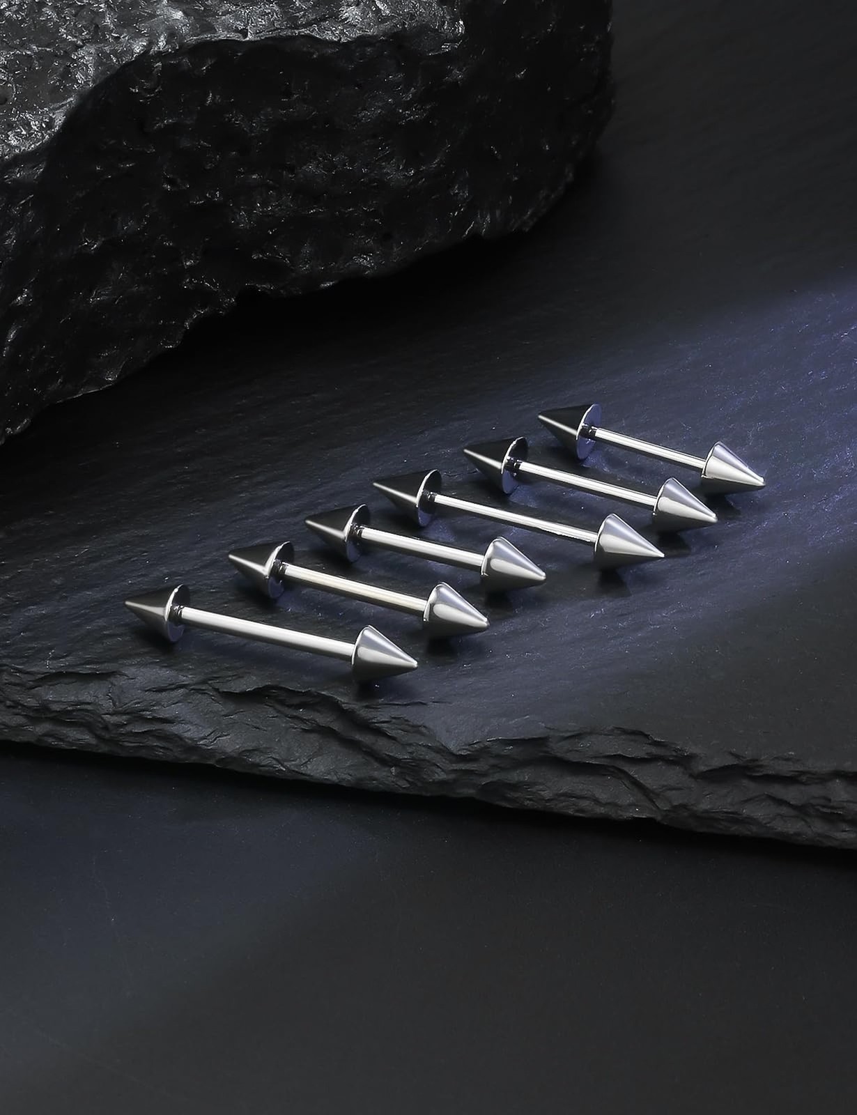 14G 16G Astm F136 Titanium Spike Nipple Rings Bridge Piercing Jewelry Straigh…