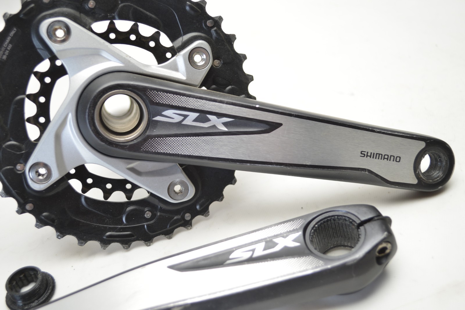 SHIMANO SLX 10 S HOLLOWTECH II BICYCLE 175 MM 38/24 TOOTH 73 MM CRANKSET FC-M675