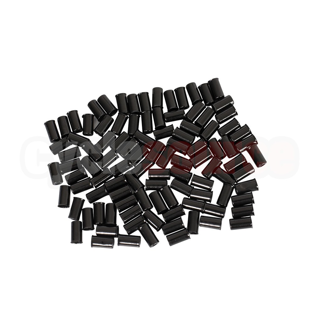 ENIX Bike Bicycle Brake Cable Housing Ferrule 5mm BLACK 100PC/PACK