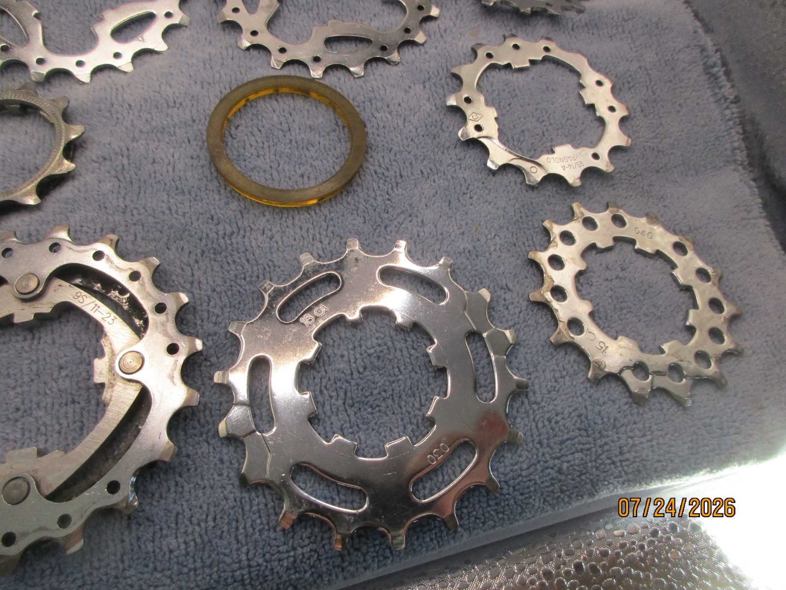 CAMPAGNOLO 9 SPEED CASSETTES RECORD TITANIUM VELOCE STEEL 10 COGS