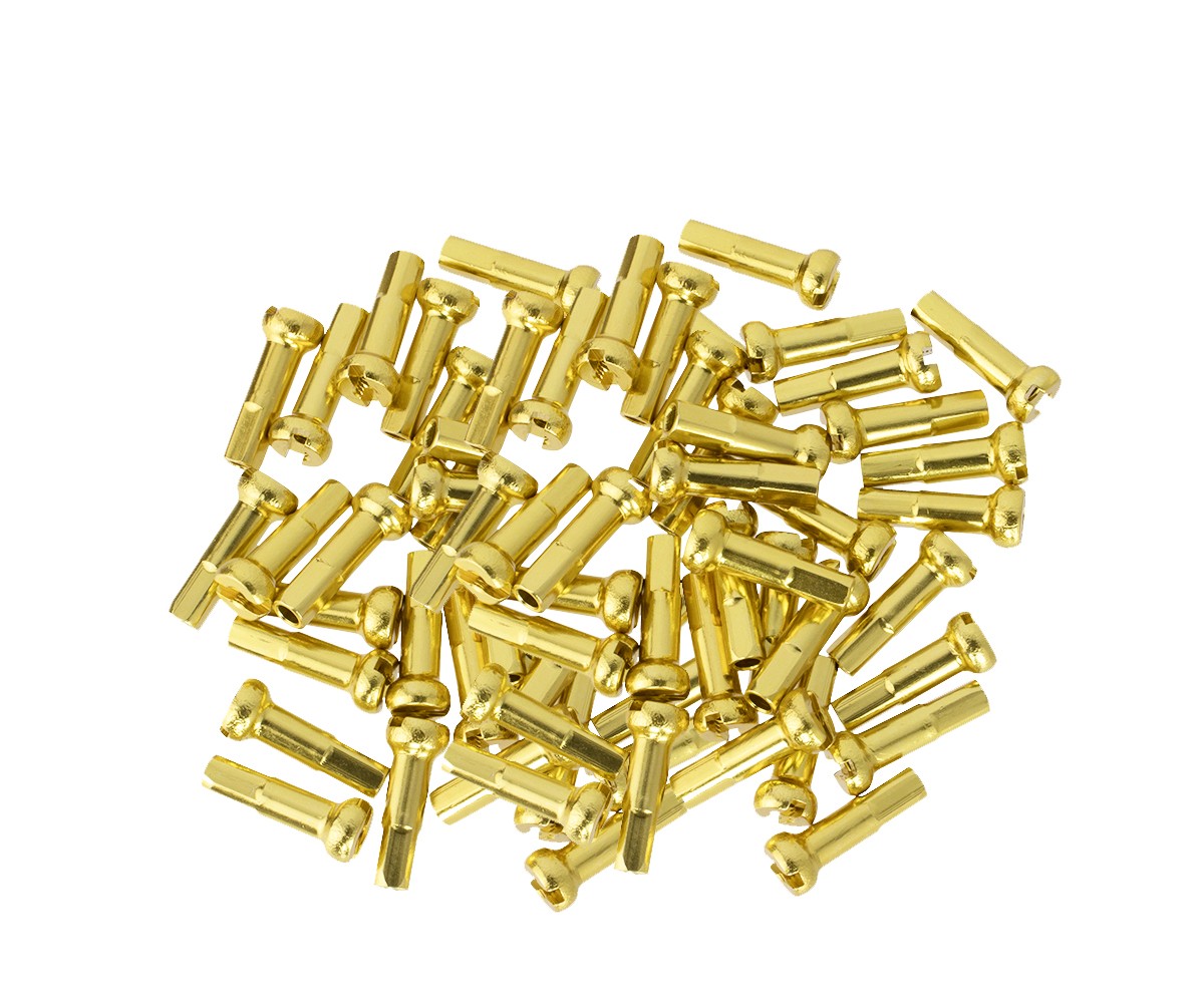PRO+ BICYCLE ALLOY SPOKE NIPPLES/16MM 14G GOLD (CUSTOM AMOUNT)