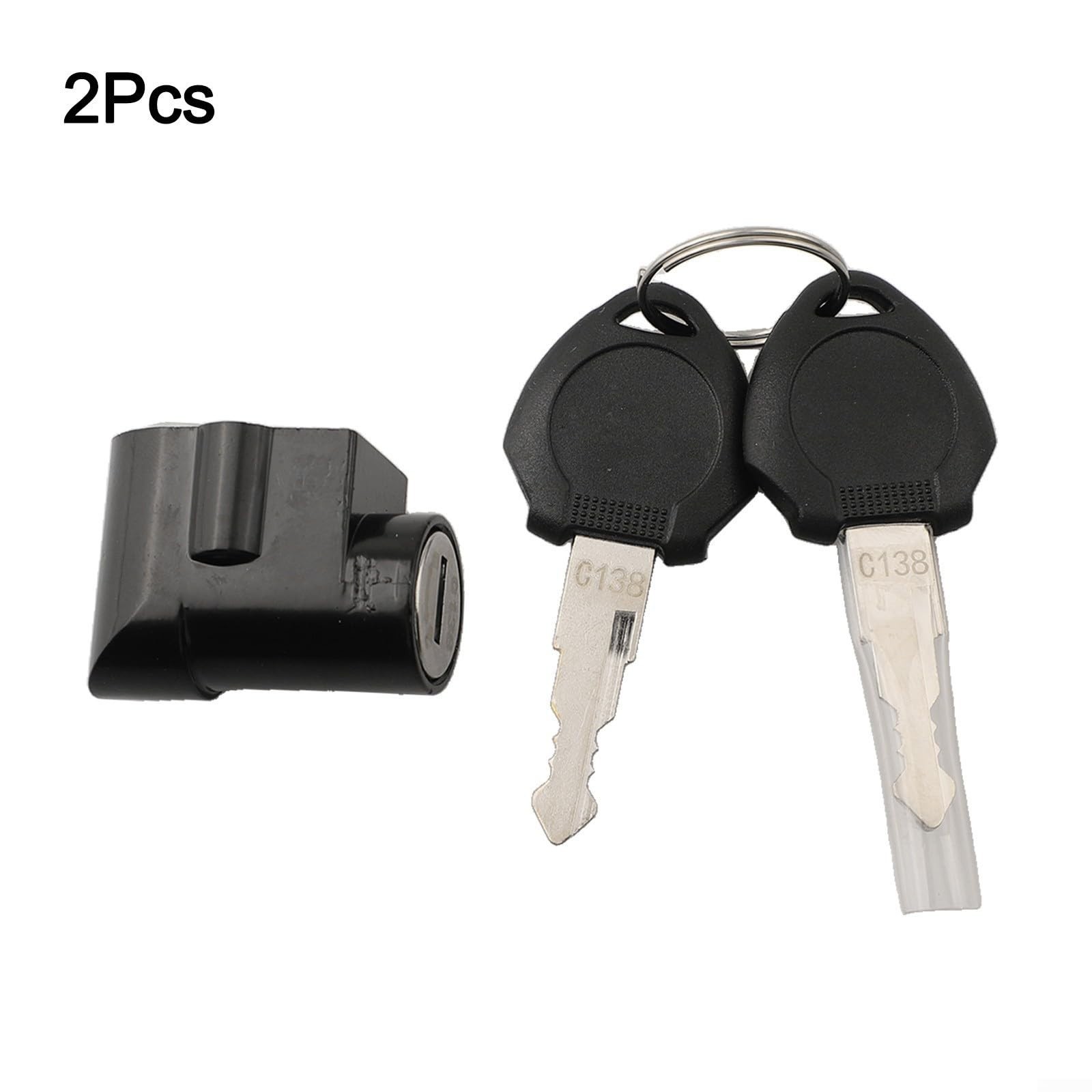Electric Bike Battery Lock, E-Bike Ignition Key Switch, Aluminum Alloy Case, 12m
