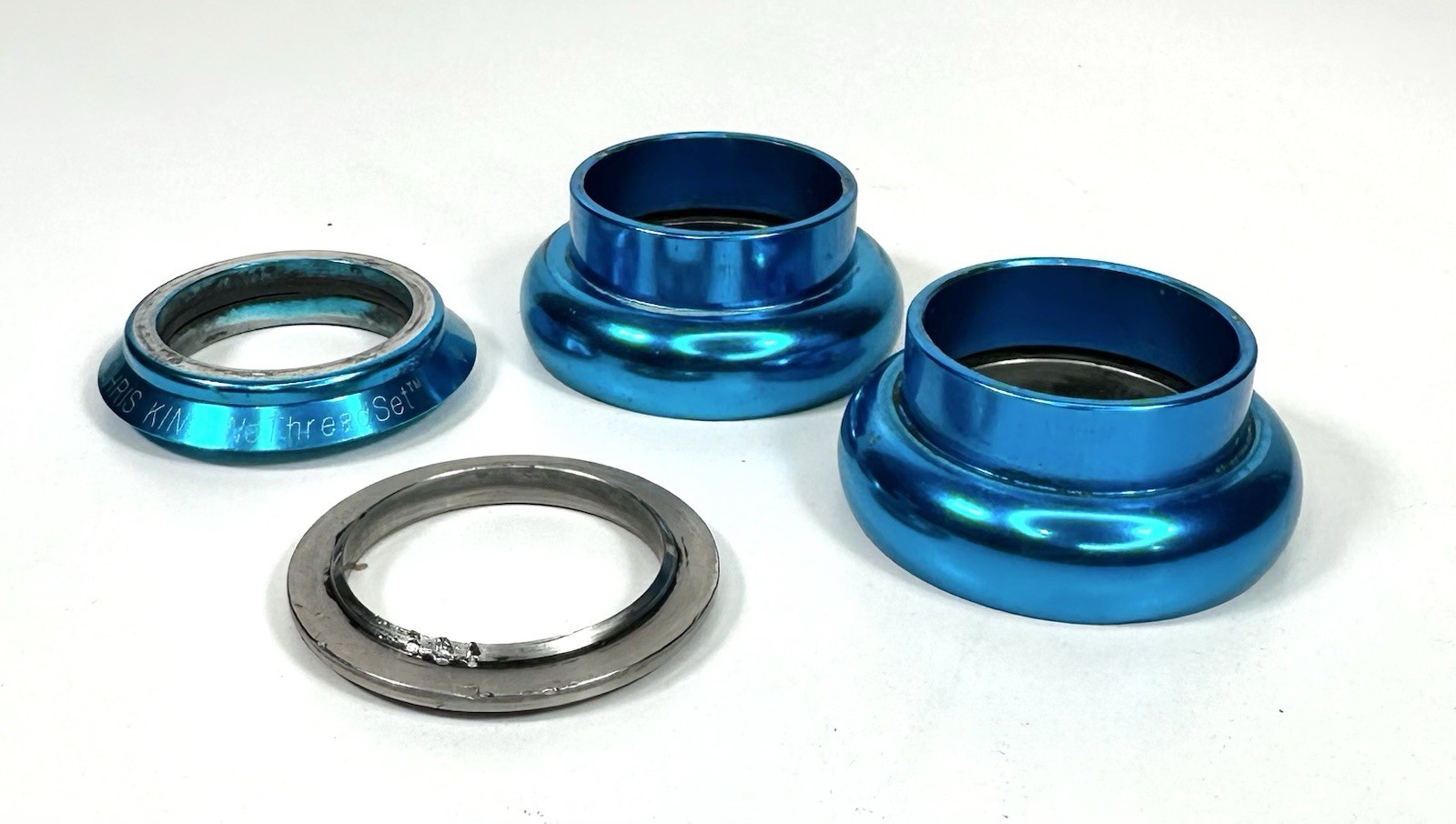 Vintage Chris King 1 1/8 Headset No Logo Blue Turquoise