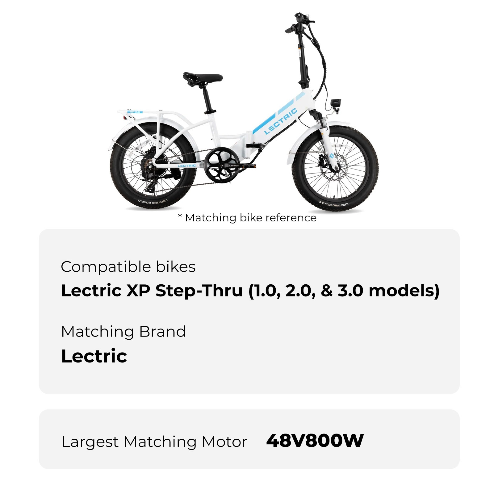 Lectric Bike Battery 48V 11.6Ah for Lectric XP XP Lite and XP Step-Thru Bicycle