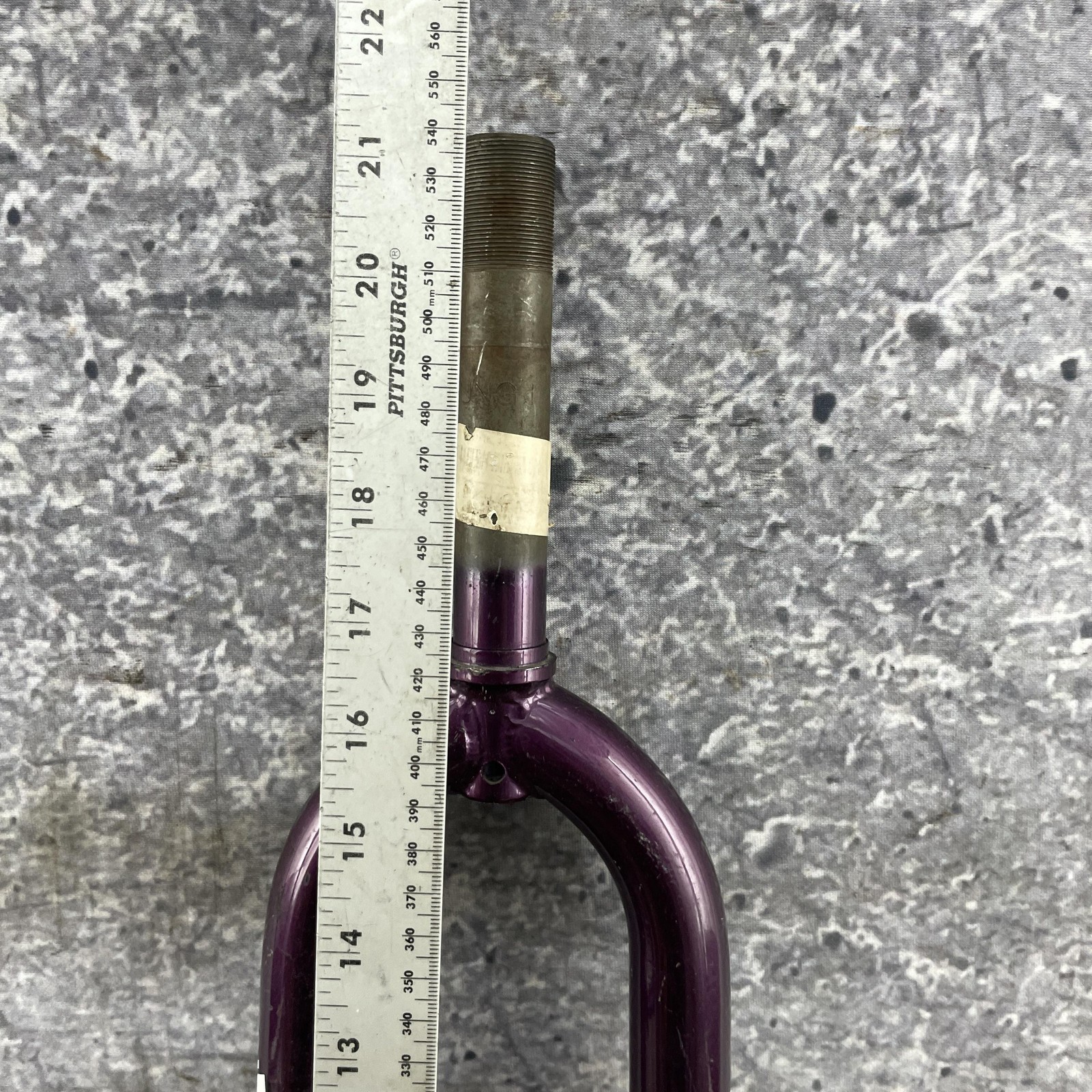 Vintage GT Mountain Bike Fork 26in SHORT 1 inch Threaded Canti Purple Steel 80s