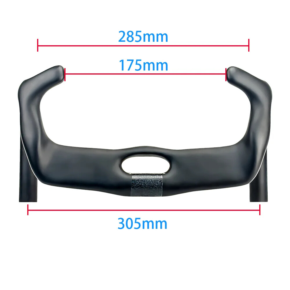 BALUGOE Carbon Fiber Track Cycling Handlebar TT Bike Handle Bar 31.8mm UCI