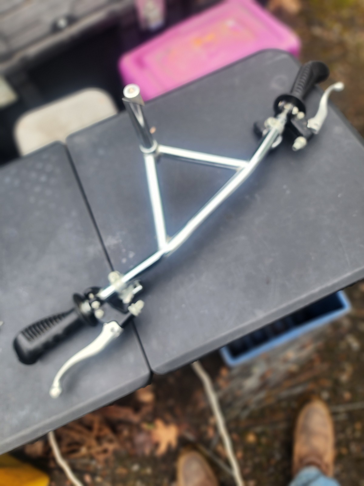 Vintage ATB MTB Nitto 21.0 Bullmoose Bars ACS Brake Levers & Shimano EM Shifters