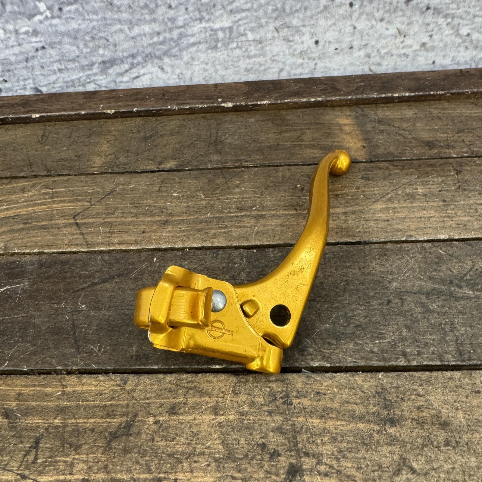 Vintage Weinmann BMX Brake Lever LEFT Gold NOS Prebent 1982 4-Finger 80s 82