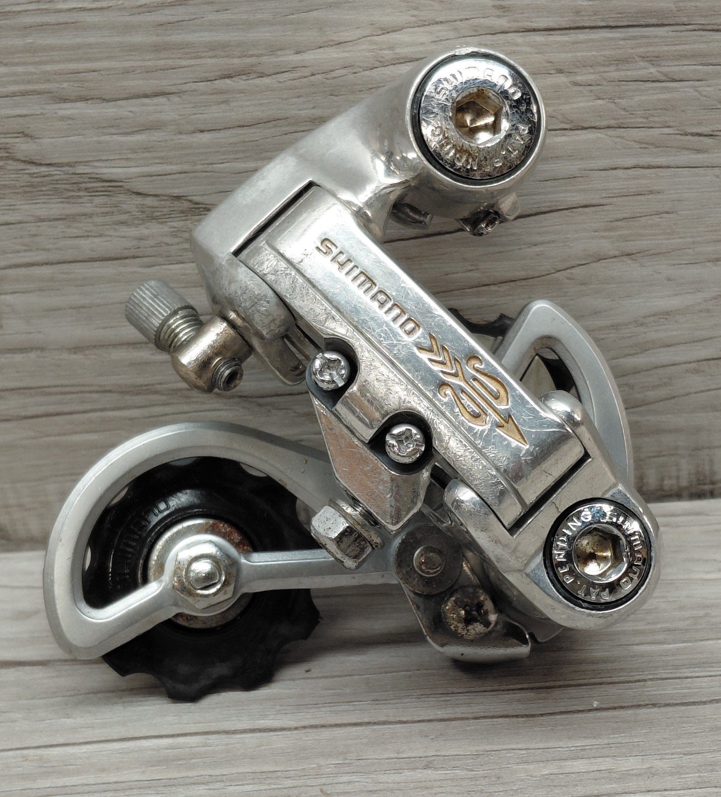 Vintage 1970’s Shimano RD-A105 Golden Arrow Rear Derailleur Silver – Japan