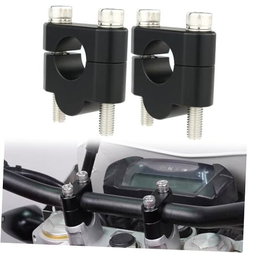 22mm Handlebar Risers 7/8” Motorcycle ATV Dirt Bike 20mm(0.78inch) Sand Black