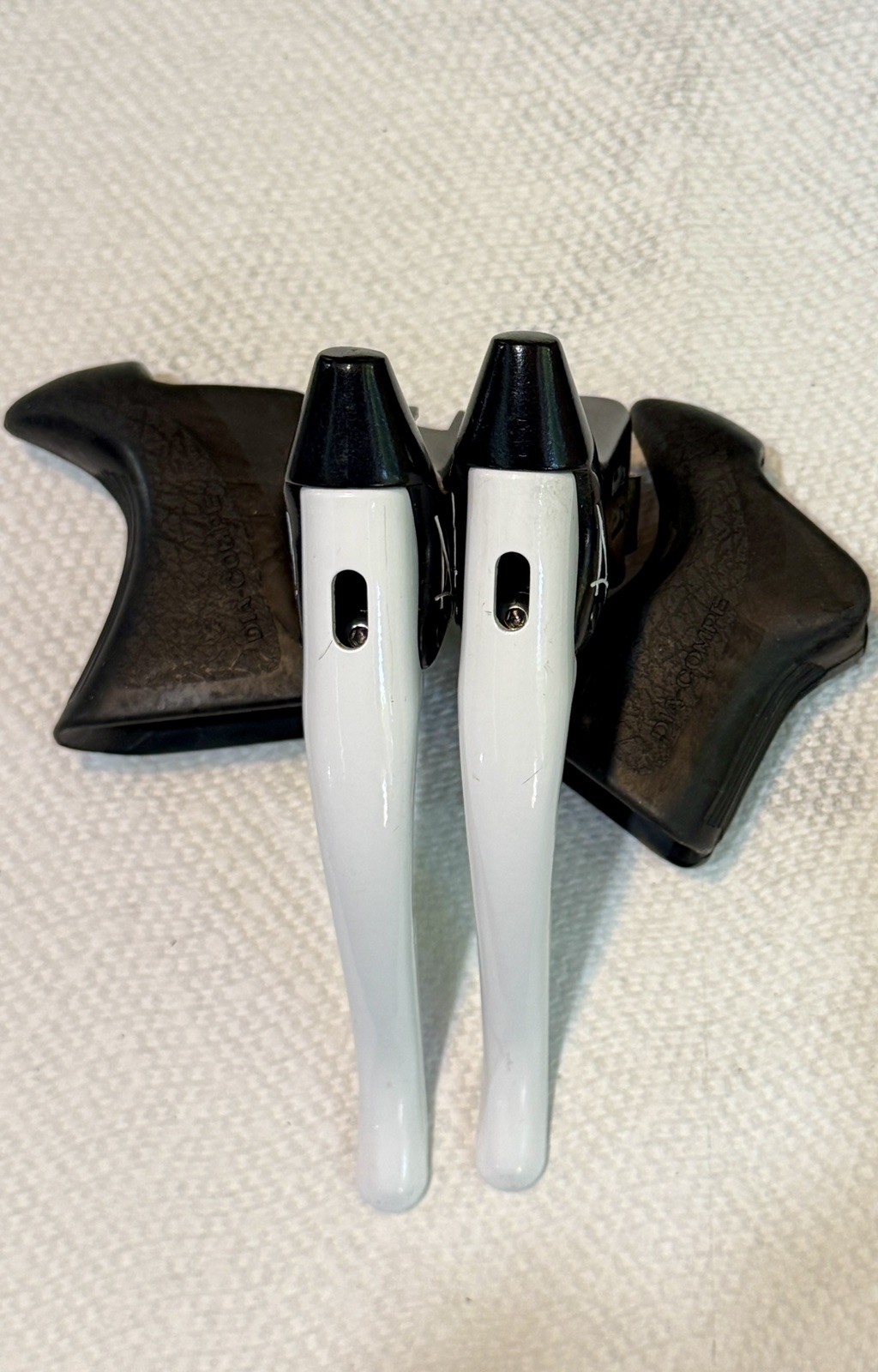 Vintage Gran Compe White Aero Brake Levers NOS DIA COMPE