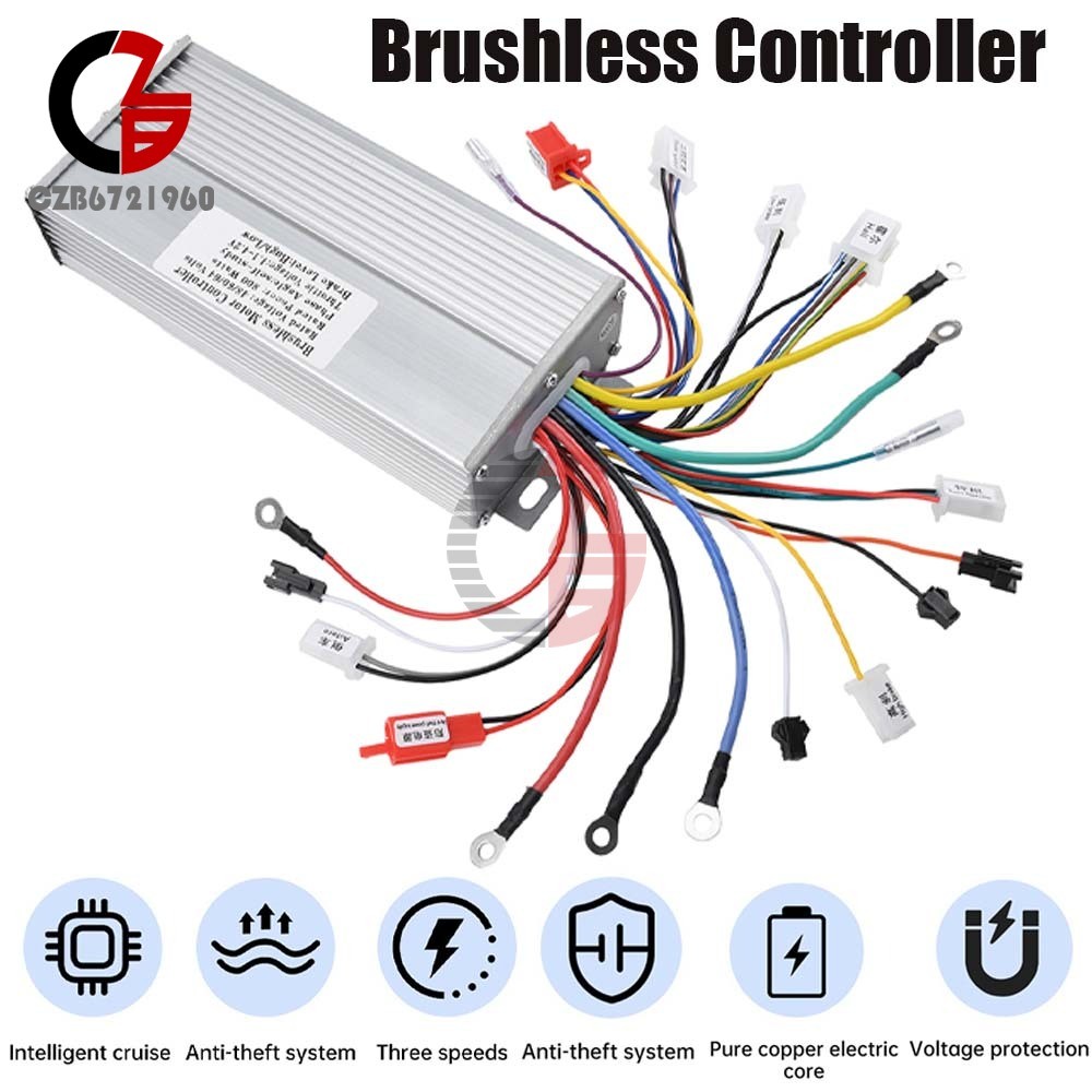 48V 60V 64V 35A 800W Intelligent Brushless Motor Controller For Electric Bicycle