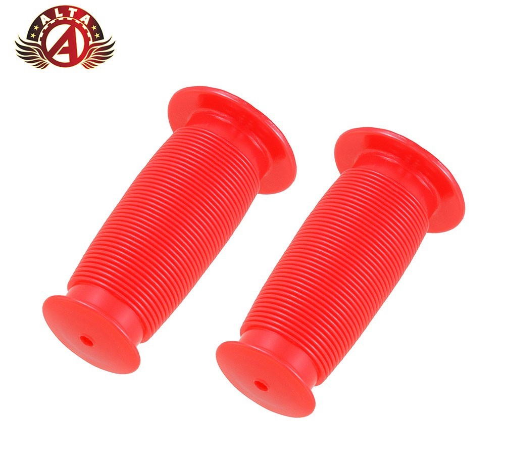 ALTA Mini Bicycle Handlebar Grips 7/8″ x 85mm Red Mushroom Kids BMX Cruiser.