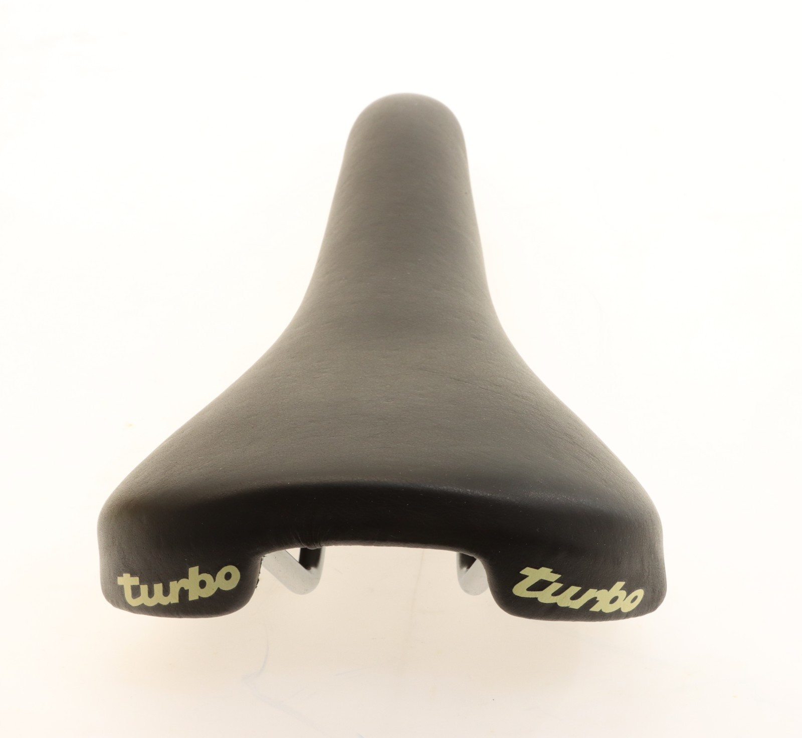 Selle Italia Turbo Leather Saddle Black w/ WC STRIPES 90s Steel NEW in Box NOS