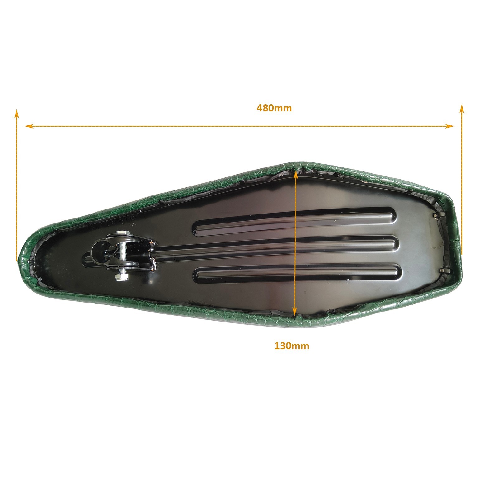 DONSP1986 Bicycle Banana Seat Long Bike Saddle 27.2mm Wide 20″/26″/29″ Green