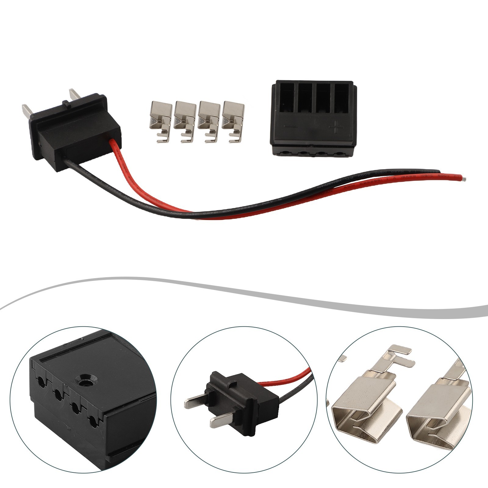 Black Electric Bicycle For Silverfish Battery Box Connection Base Accessory Set