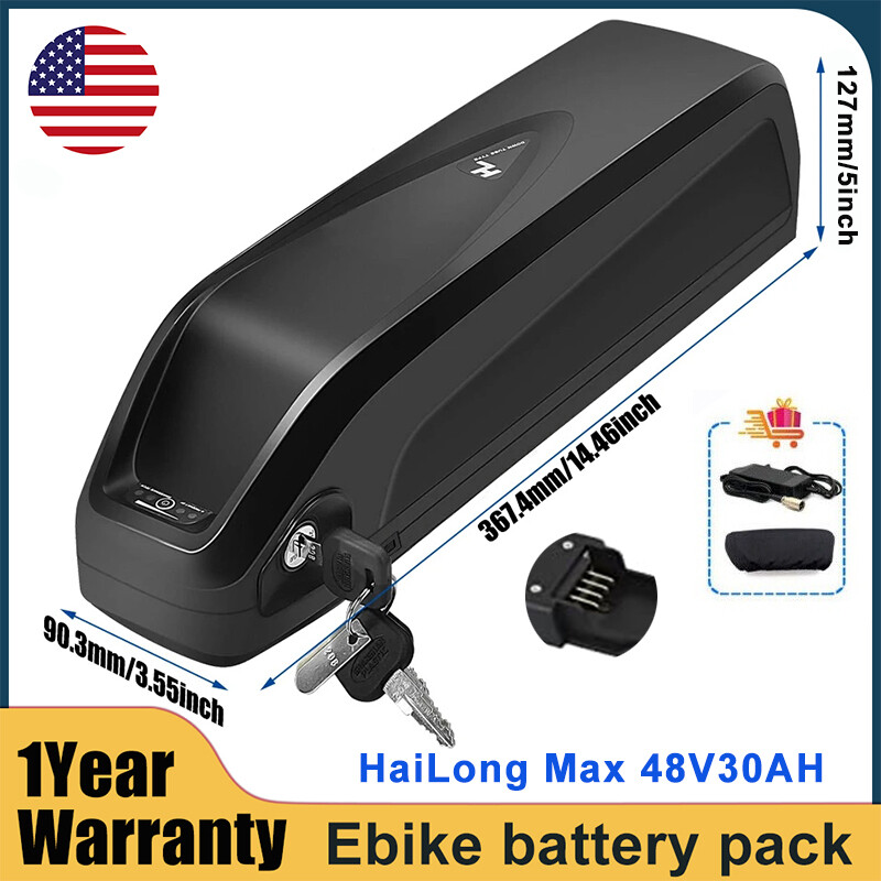 Hailong 48V 30AH Ebike Battery Electric Bicycle for 250W 500W 750W 1000W Motor
