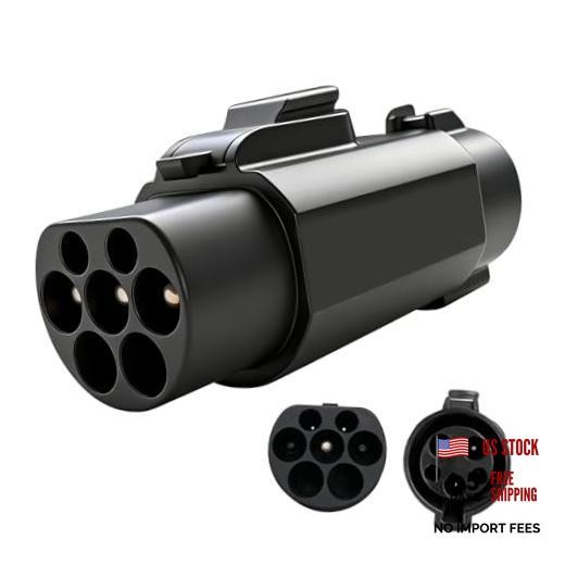 EV Charger Connector Type 1 to GBT Charger Adapter for Electric Vehicle Black