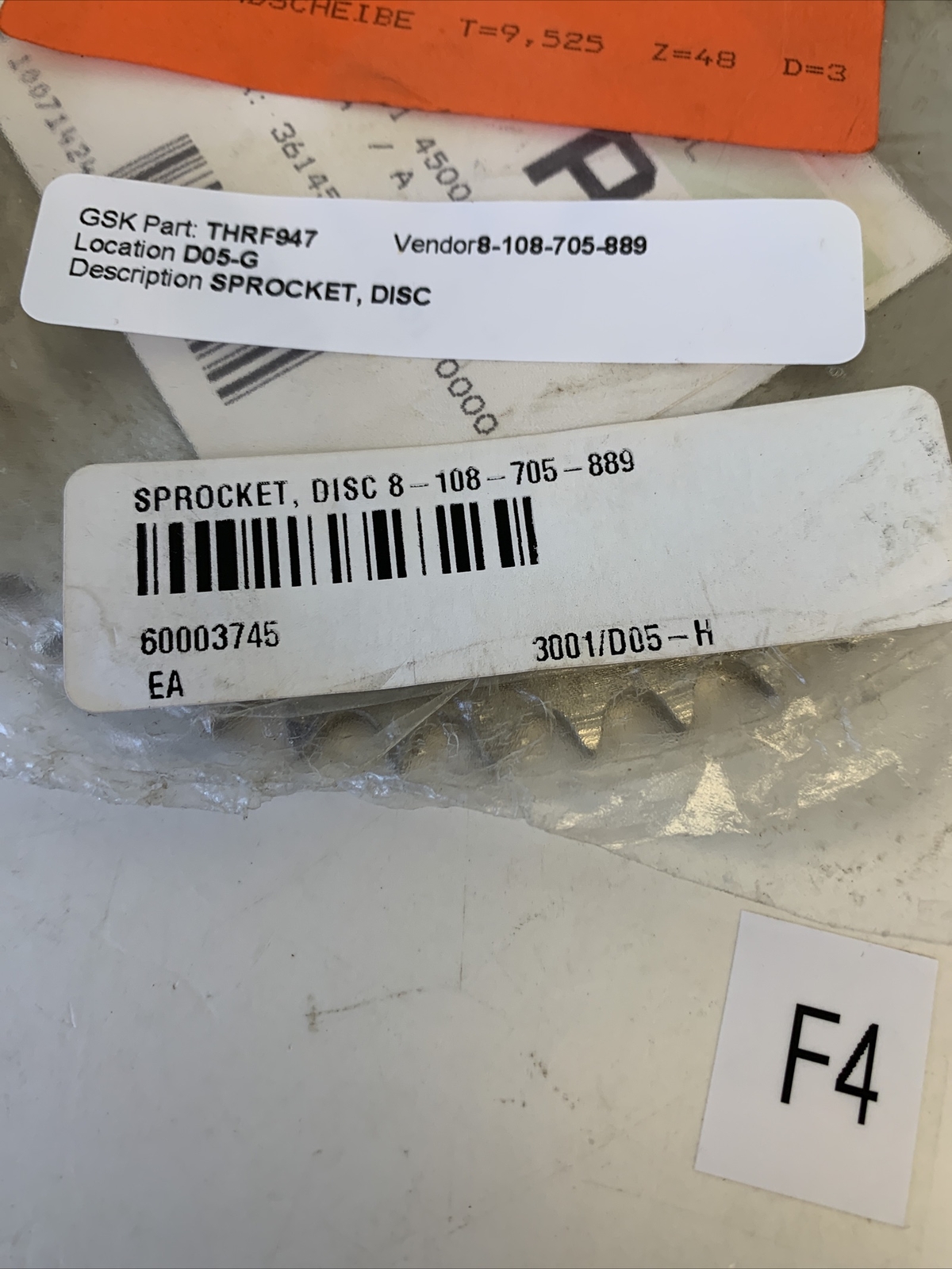 BOSCH Sprocket Disc 8-108-705-889 (Lot Of 2) Fast Shipping!~Warranty~
