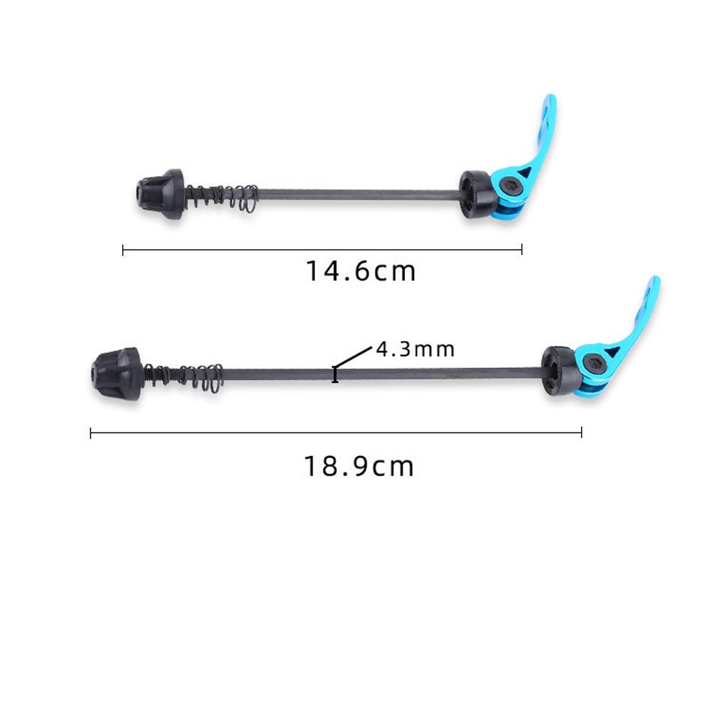 146mm Front 189mm Rear Fast-Detach Axle Set for Mountain Bikes Aluminum Alloy