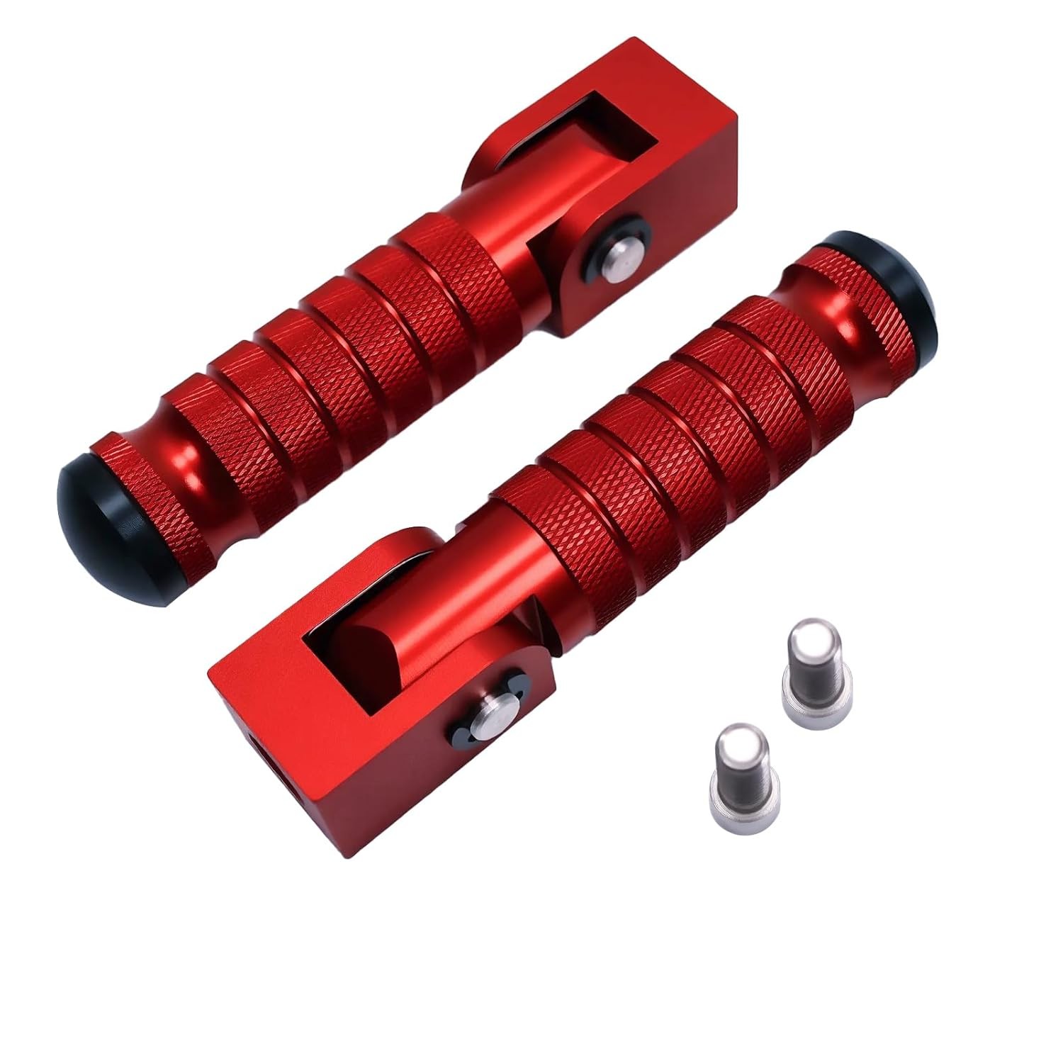 M8 Folding Foot Pegs E-Bike Motorcycle 90 Degree Bicycle Passenger Extendable