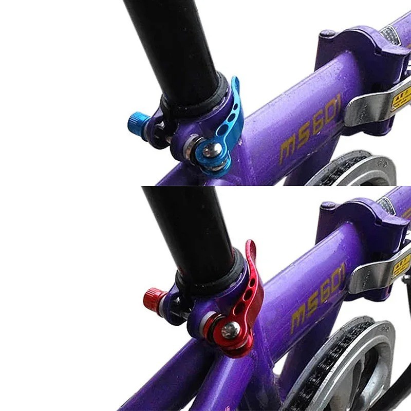 Aluminium Bike Seatpost Clamp Quick Release Mtb Seat Tube Bicycle Part