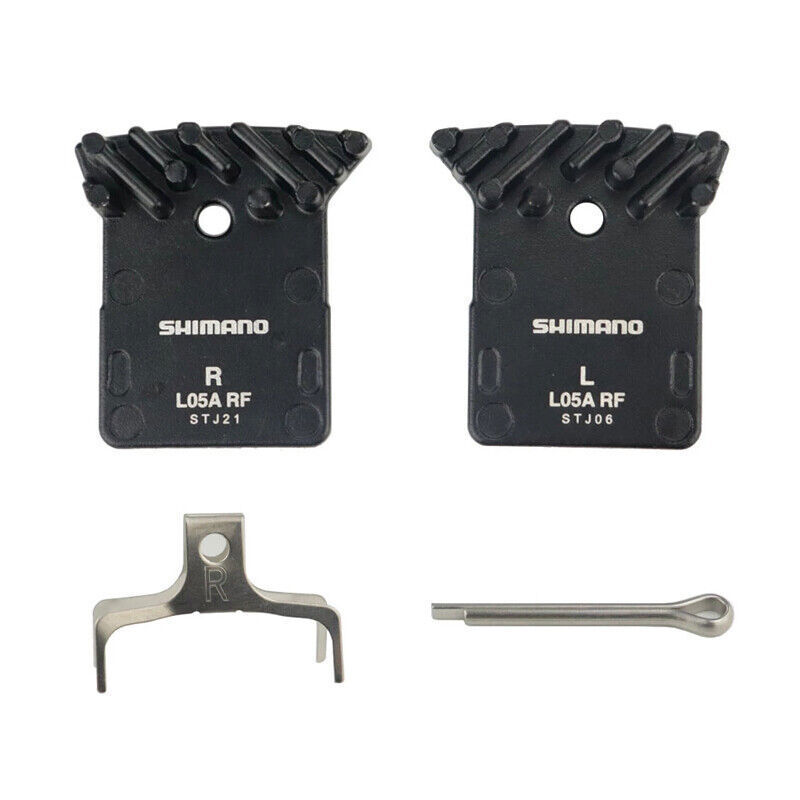 Shimano L05A-RF Bike Disc Brake Resin Pads Cooling Fin fit Dura-Ace Ultegra New