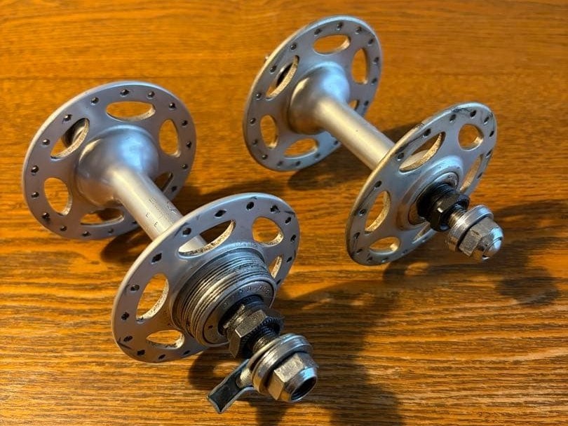 Shimano Dura Ace Vintage Track Hub Set 36h 100/120 High Flange NJS Keirin
