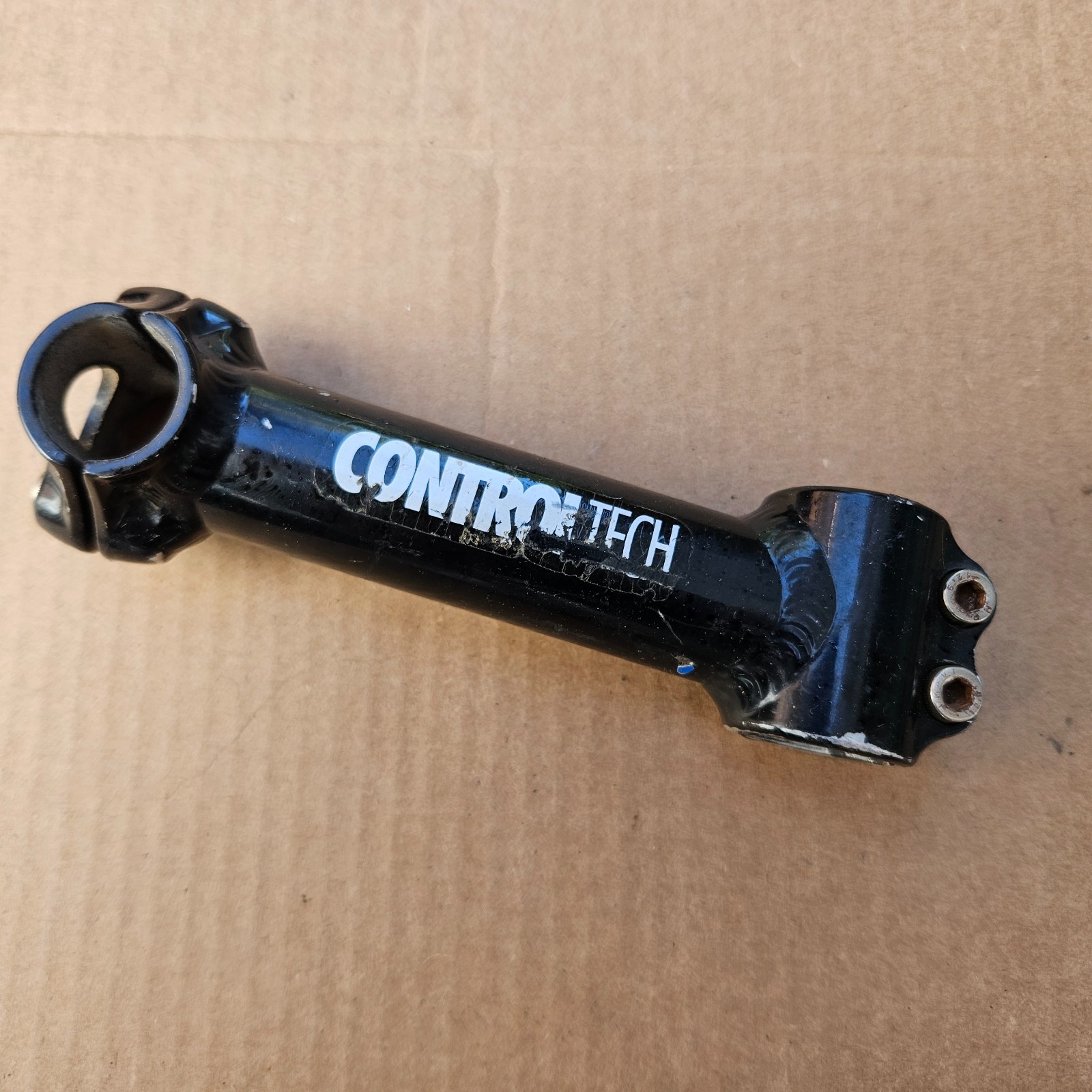 Vintage 1-1/8″ Control Tech Threadless Stem 135mm x 25.4mm Black Removable Face