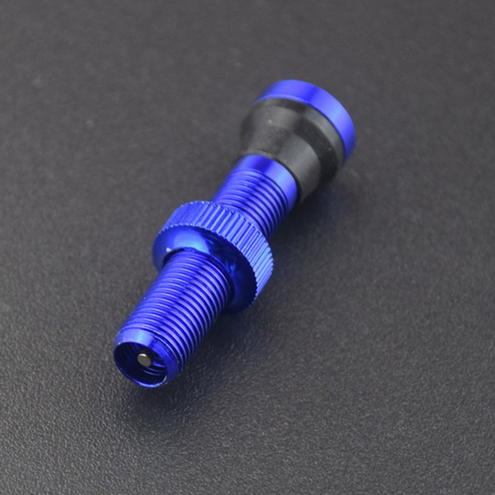 1pc Tubeless Valve For-Schrader Valve Bicycle Rim Black/ Red/ Blue/ Green