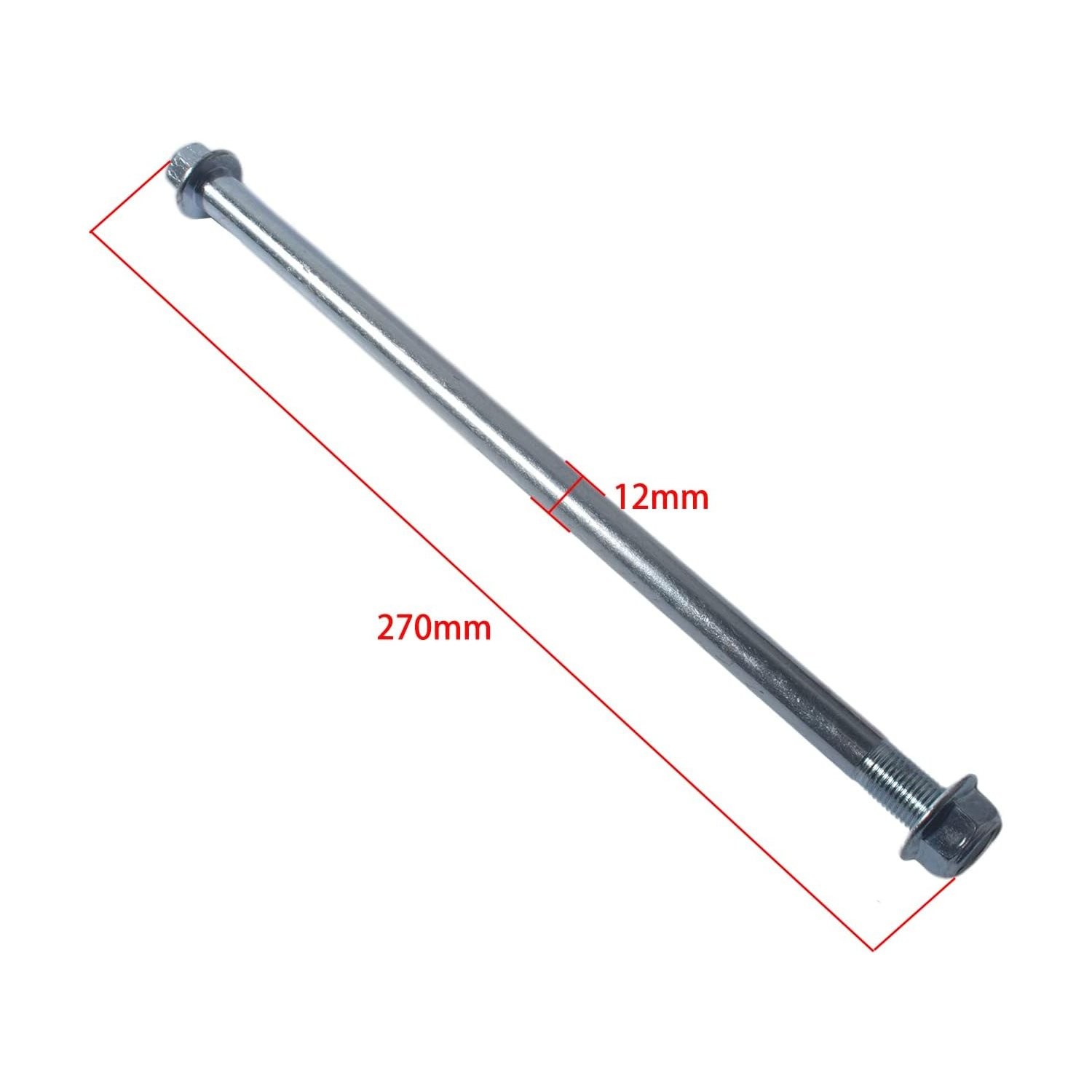 12mm 270mm Rear Axle for PIT PRO Trail Dirt Bike QUAD ATV 50cc 110cc 125cc