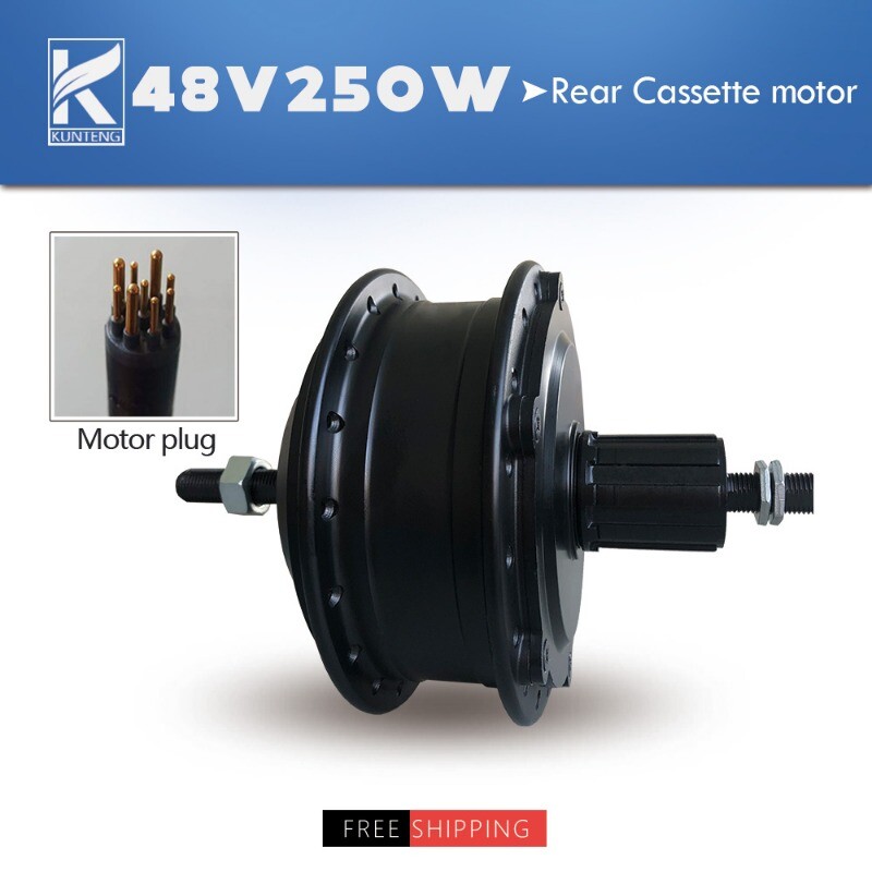 36V 48V 250W 350W 500W 1000W 1500W Electric Bike Rear Cassette Hub Motor Wheel