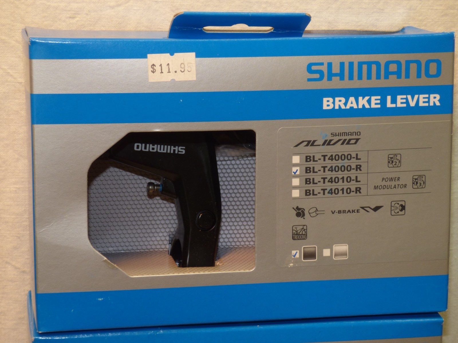 New SHIMANO Alivio V-Brake Lever SET BL-T4000 Left & Right Black NIB