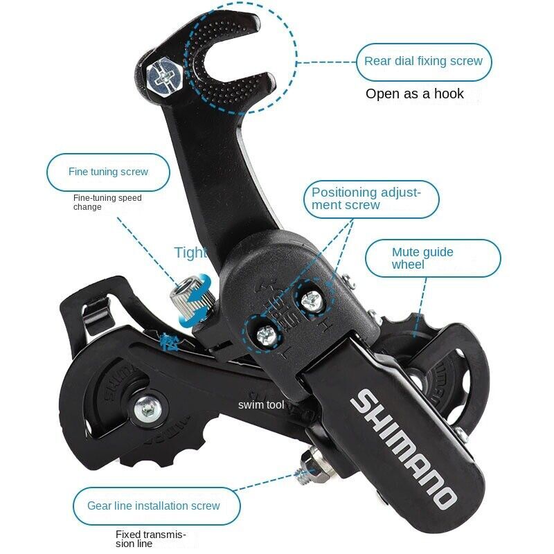 Mtb Bike TZ31A Rear Derailleur Shifter 6/7/ 18/21 Speed Derailleur For SHIMANO