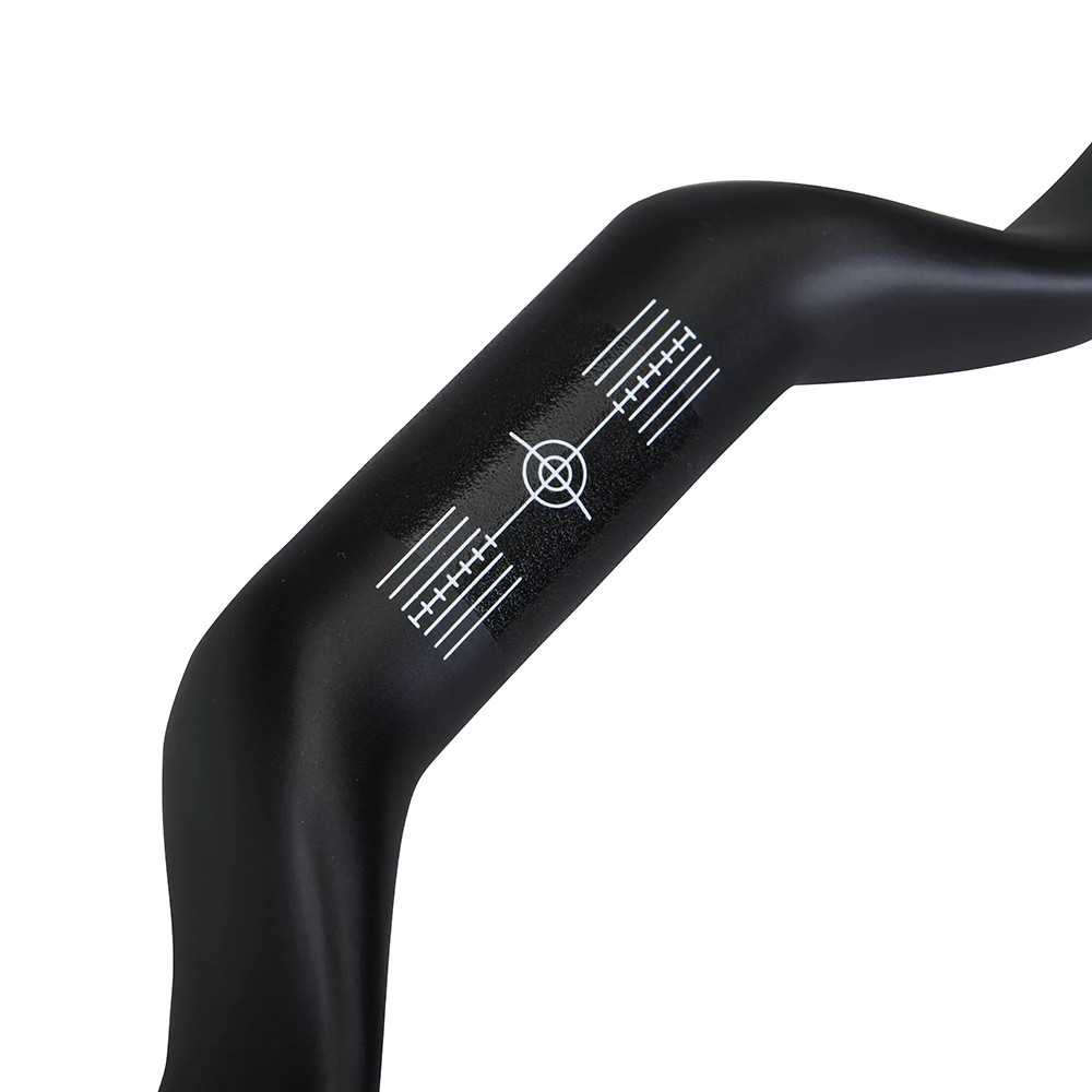 Carbon Fiber Mountain Road Bike Handlebar Full Internal Cable Routing 14° 31.8mm