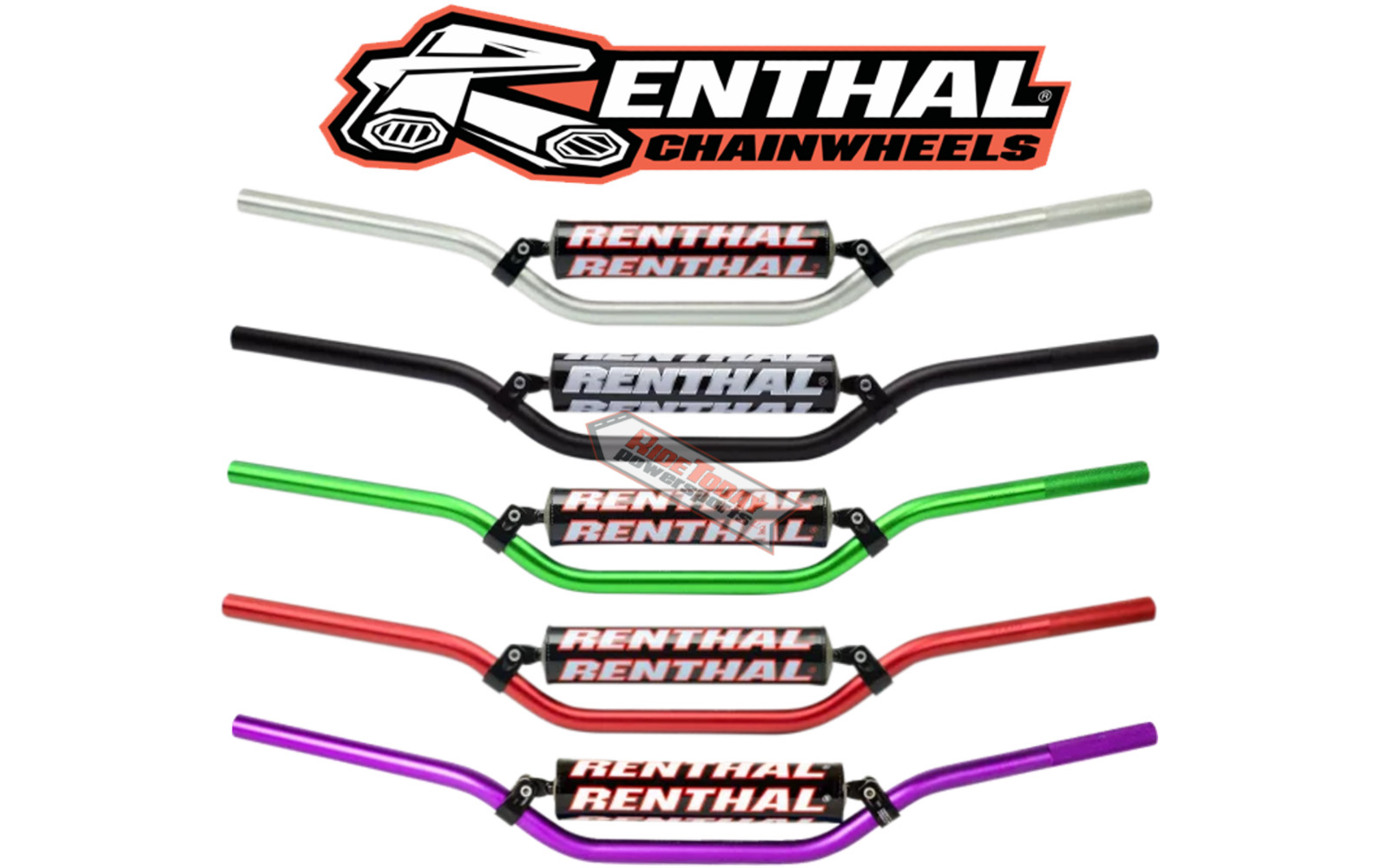 RENTHAL 7/8″ Bars Handlebars 971 RC Bend Carmichael Purple Red Green Gray Black