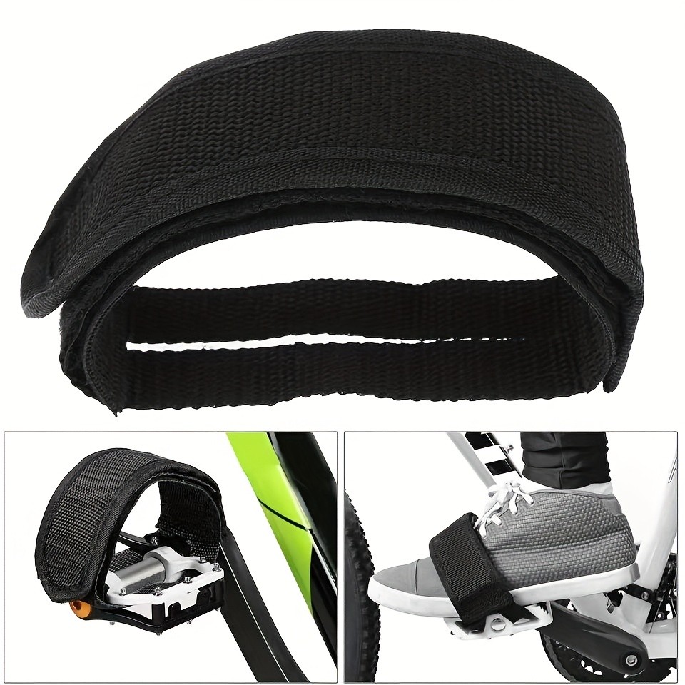 2Pcs Bicycle Pedal Strap Adjustable Anti-slip Cycling Stirrups Bike Foot Holder