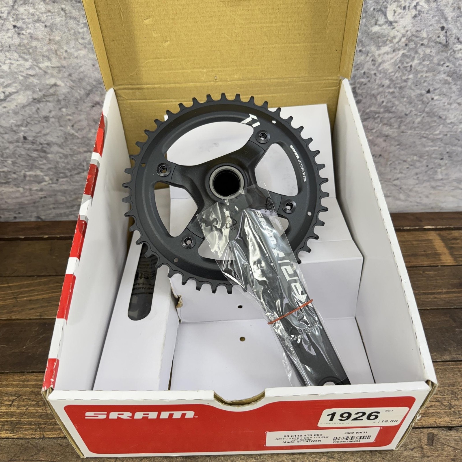 SRAM Apex 1 GXP Crank Set 175 Mm 42T X-SYNC 11spd Road Gravel Cyclocross Bike