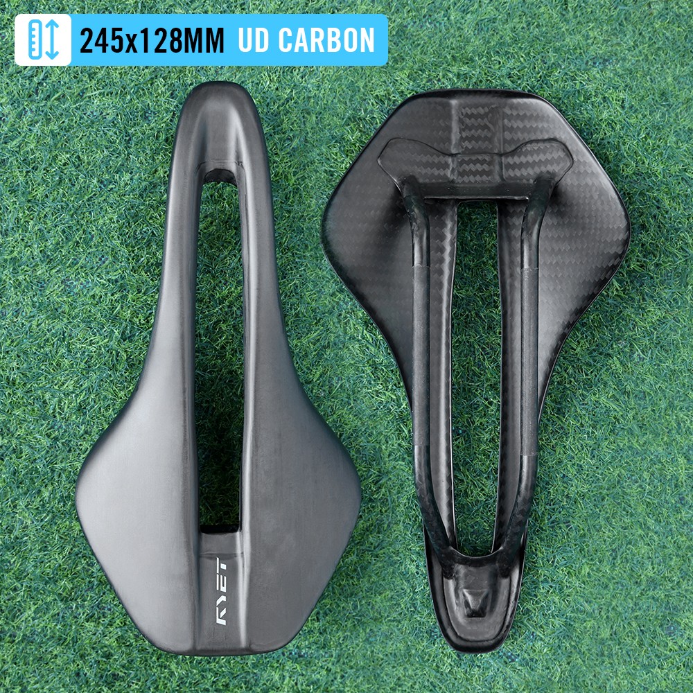 Full Carbon Bike Saddle Leather 7x9mm 128/138mm Seat for Road MTB Gravel Bicycle